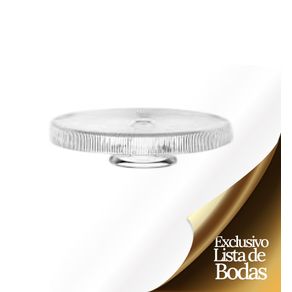Porta Torta Cristal Ishtar Transparente 33 Cm Ivv